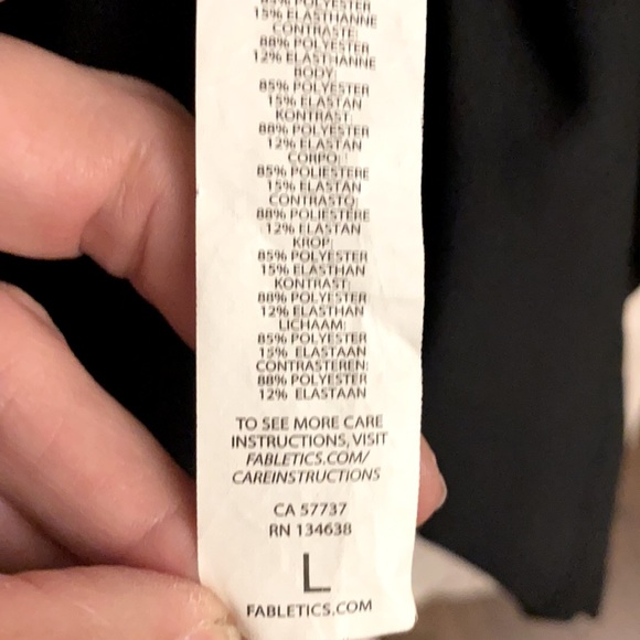 Fabletics little black dress L elastane straps - Picture 8 of 8